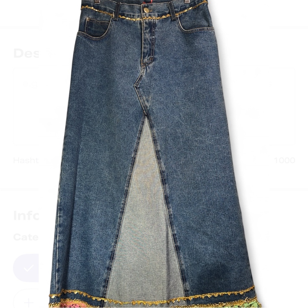 Denim Maxi Skirt